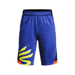 Pantalones Cortos Deportivos para Niños Under Armour Curry Splash Baloncesto Azul