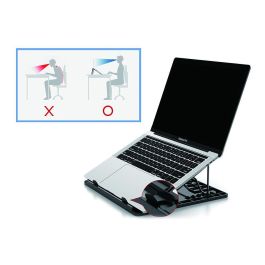 Conceptronic Soporte Base Refrigeración Portátiles hasta 15.6" Ergonómico con Ajuste de Altura y Diseño Disipador de Calor