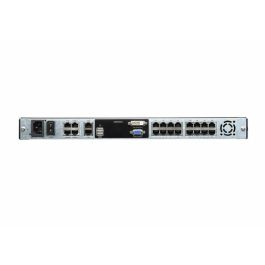 Aten KL1116VN Conmutador KVM sobre IP 16 Puertos Cat5, Pantalla LCD 19" Retroiluminada Dual Rail para Centro de Datos Aten KL1116VN Conmutador KVM sobre IP 16 Puertos Cat5, Pantalla LCD 19" Retroiluminada Dual Rail para Centro de Datos