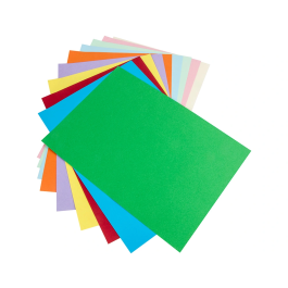 Liderpapel Cartulina 50x65 cm 180g/m2 10 Colores Surtidos Paquete 10 Hojas