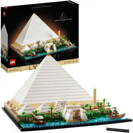 LEGO Architecture Gran Pirámide de Guiza 21058 Juego de Construcción LEGO 1476 Piezas Multicolor Plástico para Niños y Adultos