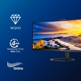 Philips 34E1C5600HE Monitor Curvo VA 34 pulgadas (86.4cm) USB-C HDMI DisplayPort 16:9 para oficina y hogar
