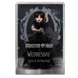 Mattel Muñeca Monster High Wednesday Vestido Raven para niñas de 5 años