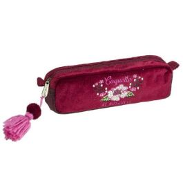 Coquette Estuche 16006090700 Rectangular Terciopelo Fucsia 20 x 6 x 5 cm