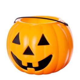 Cubo calabaza grande naranja 19 x 23 x 23 cm Cubo calabaza grande naranja 19 x 23 x 23 cm