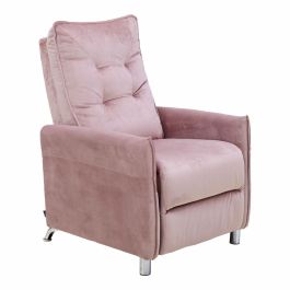 Sillón Reclinable Astan Hogar Relax Manual Rosa Terciopelo Sillón Reclinable Astan Hogar Relax Manual Rosa Terciopelo