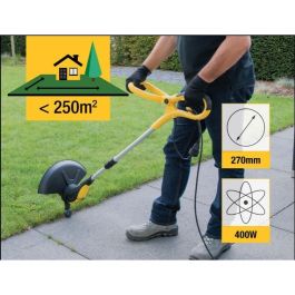 Powerplus Cortabordes Eléctrico POWXG30030 - 400 W, 270 mm Ø, Herramientas de Jardinería, Cortacésped y Bordeadoras para su Jardín