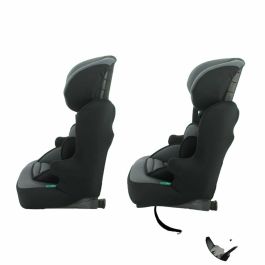 Silla de coche NANIA RACE I FIX isofix 76-140 cm R129  de 3 a 10 años  Reposacabezas regulable  Base basculante  Negra  Fabricación francesa