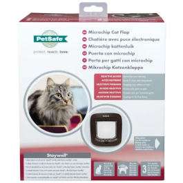 Petsafe PET0729849168114 Puerta para Gatos con Microchip Marrón