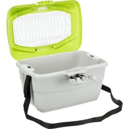 TRIXIE Caja de transporte Mini-Capri 40 × 22 × 30 cm gris claro / azul para roedores TRIXIE Caja de transporte Mini-Capri 40 × 22 × 30 cm gris claro / azul para roedores