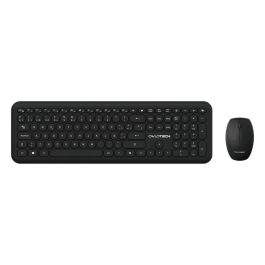 Teclado y Ratón Inalámbrico Owlotech MK200W Qwerty Español Negro Teclado y Ratón Inalámbrico Owlotech MK200W Qwerty Español Negro