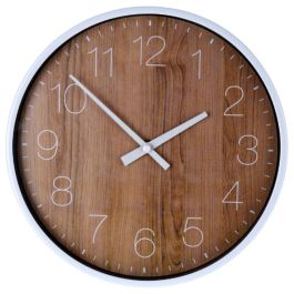 Reloj para pared efecto madera ø25cm. Precio: 8.49999953. SKU: B1GM2XED8R