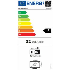 LG 32UR550-B Monitor PC 31.5" (80cm) 4K Ultra HD (3840x2160) VA 4ms HDR10 FreeSync USB Altavoces VESA Negro