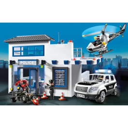 Playmobil - PL71602 - Comisaría de vehículos | Figura de juego y juguete de construcción