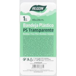 Bandeja rectangular transparente 46x28 cm Algon (12 Unidades) Bandeja rectangular transparente 46x28 cm Algon (12 Unidades)