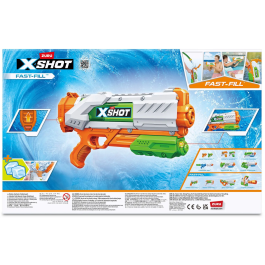 Zuru Pistola de Agua X-SHOT Medium Fast-Fill - Llenado en 1 segundo, Alcance 9 m, Depósito 700 ml