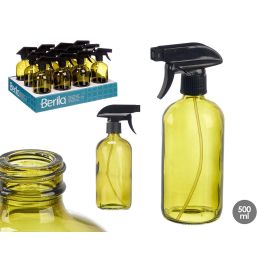 Berilo Pulverizador Redondo de Vidrio y Plástico Verde, Capacidad de 500 ml, Dimensiones 9.5x21.2x7.4 cm (12 Unidades) Precio: 21.58999975. SKU: B1DAXX9WY9