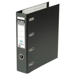 Elba Archivador de Palanca de Cartón Forrado DIN A4 Negro Lomo 75 mm Rado con Doble Mecanismo de 4 Anillas Precio: 19.59000043. SKU: B1GQT4THZ7