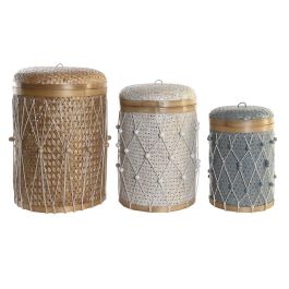 Cesta Balines DKD Home Decor Multicolor 46 x 58 x 46 cm Set de 3 Precio: 147.49999946. SKU: B1HXXDW55X