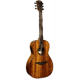 LAG Guitarra Acústica Parlor A/E Tramontane 98 Caoba Sólida Electroacústica