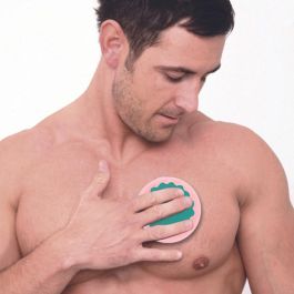 Cosmetic Club Esponja Depilatoria y Exfoliante Doble Cara Rosa y Azul 7 cm