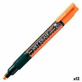 Pentel Marcador De Tiza Líquida Wet Erase Naranja Caja 12 Ud