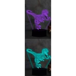 I-total lampara 3D dinosaurio luz led