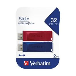 Pendrive Verbatim Slider 2 Piezas Multicolor 32 GB Precio: 9.9499994. SKU: S7718595