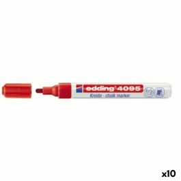 Rotuladores de tiza líquida Edding 4095 Rojo (10 Unidades)