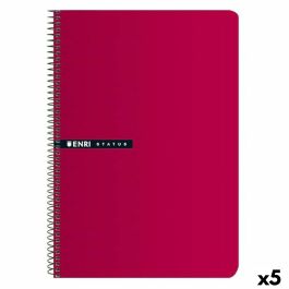 Cuaderno ENRI Rojo 21,5 x 15,5 cm (5 Unidades)