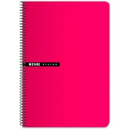 Cuaderno ENRI Cuadriculado Rojo Din A4 (5 Unidades)