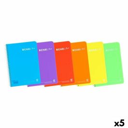 Cuaderno ENRI Multicolor Din A4 80 Hojas (5 Unidades)