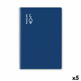 Cuaderno ESCOLOFI Azul Din A4 100 Hojas (5 Unidades)