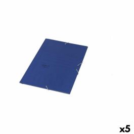 FABRISA Carpeta carton gomas cuarto azul FABRISA Carpeta carton gomas cuarto azul