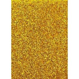 Papel Fama Glitter Goma Eva Dorado 50 x 70 cm (10 Unidades)