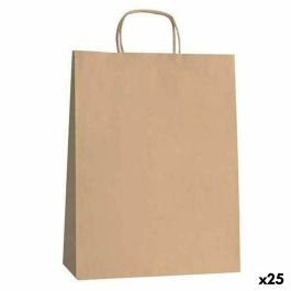 Bolsas Fama Marrón Con asas 125 g/m² 21 x 11 x 29 cm (25 Unidades)