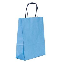 Bolsas Fama 26 x 10 x 35 cm Papel Azul claro Con asas 25 Unidades