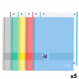 Set de Cuadernos Oxford Multicolor A4+ (5 Unidades)