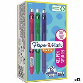 Bolígrafo de gel Paper Mate Inkjoy TK12 Verde Morado Rosa 0,7 mm (12 Unidades) Precio: 21.95000016. SKU: S8422292