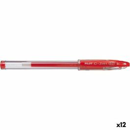 Bolígrafo de gel Pilot G-3 Grip Rojo 0,5 mm (12 Unidades)