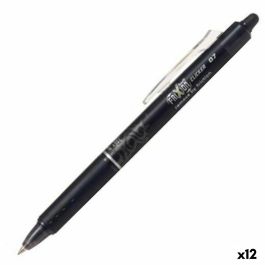 Boligrafo Pilot Frixion Clicker Borrable 0,7 mm Color Negro 12 unidades