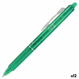 Bolígrafo Pilot Frixion Clicker Tinta borrable Verde 0,4 mm (12 Unidades)