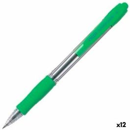 Boligrafo Pilot Super Grip Verde Claro Retractil Sujecion De Caucho Tinta Base De Aceite 12 unidades Precio: 11.58999952. SKU: S8422418