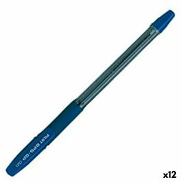 Boligrafo Pilot Bps-Gp Azul Sujecion De Caucho Tinta Base De Aceite Con Capuchon 12 unidades