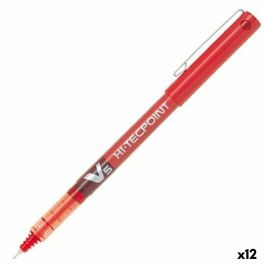 Boligrafo de tinta líquida Pilot V-5 Hi-Tecpoint Rojo 0,3 mm (12 Unidades)