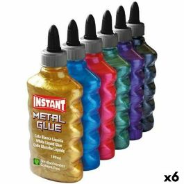 Cola Instantánea INSTANT Metal Glue 180 ml 6 Piezas Multicolor