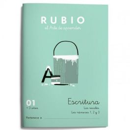 Cuaderno de escritura y caligrafía Rubio Nº01 A5 Español 20 Hojas (10 Unidades)