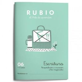 Cuaderno de escritura y caligrafía Rubio Nº06 A5 Español 20 Hojas (10 Unidades)