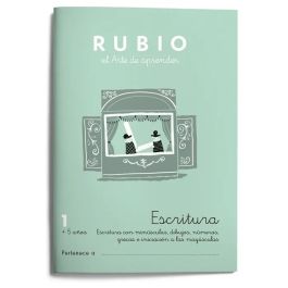 Cuaderno de escritura y caligrafía Rubio Nº1 A5 Español 20 Hojas (10 Unidades)