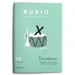 Cuaderno de escritura y caligrafía Rubio Nº12 A5 Español 20 Hojas (10 Unidades)
